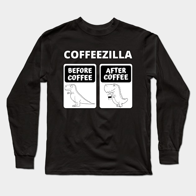 Coffeezilla Long Sleeve T-Shirt by apparel.tolove@gmail.com